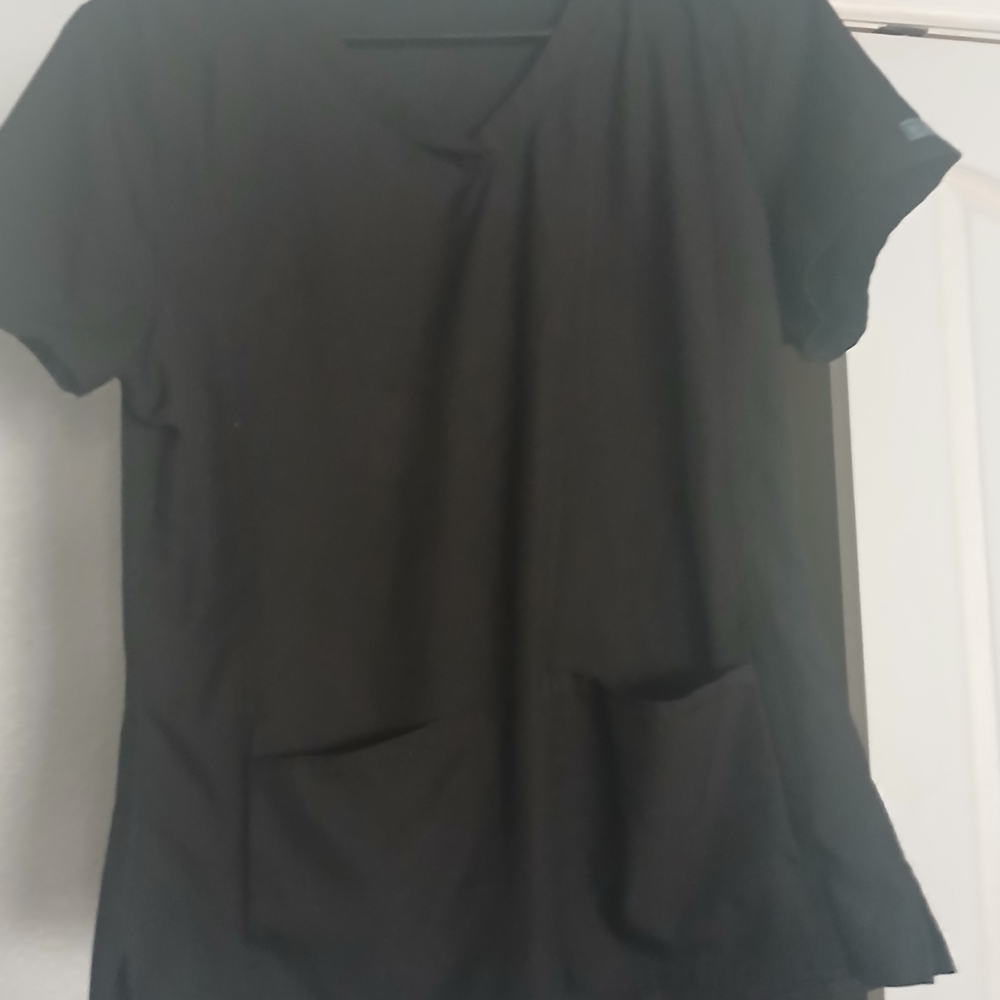 Classic Black V-Neck Women's Blouse